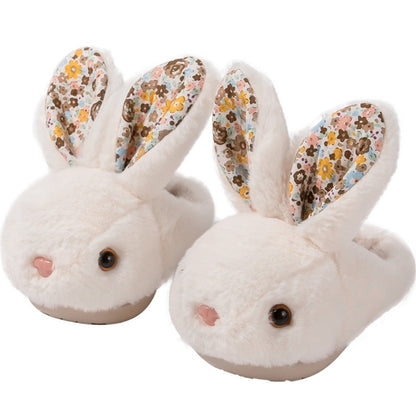 Baby Winter Slippers Children Boys Girls Cute Cartoon Rabbit Slipper Kids Indoor Fur Warm Shoes Child Home Floor Shoes