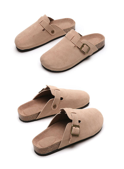 Summer Couple Slippers Woman Man Adult Cork Sandals Women Casual Beach Gladiator Flat Shoes Buckle Strap Size 35-44