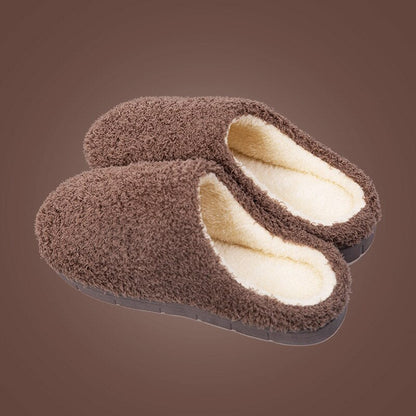 Women Fluffy Fur Slippers Short Plush For Couple Shoes Slippers Home Lady Indoor Shoes Winter Soft Comfy Warm Slipper Men