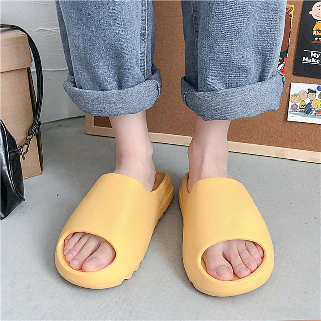 xiangtuibao  Hot Women House Slides Bathroom Slippers Soft Sole  Non-slip Men Slides Unisex Flip Flops Indoor Outdoor Platform Home Shoes