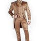 xiangtuibao Custom Made Slim Fit Embroidery Men Suit Tuxedos Blazers (Jacket+Pants+Vest) Groomsmen Men's Suits For Wedding Prom Stage