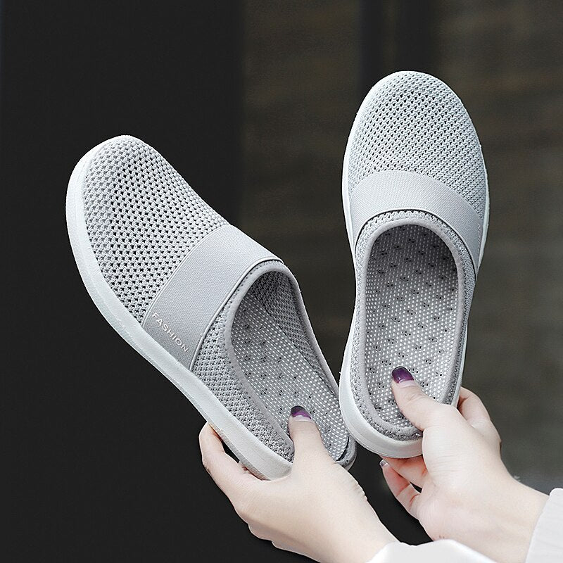 xiangtuibao  Women's Garden Clogs Shoes Casual Mesh Slip-On Mules Sneaker Comfort Breathable Walking Shoes Anti-Skid Lightweight Slippers