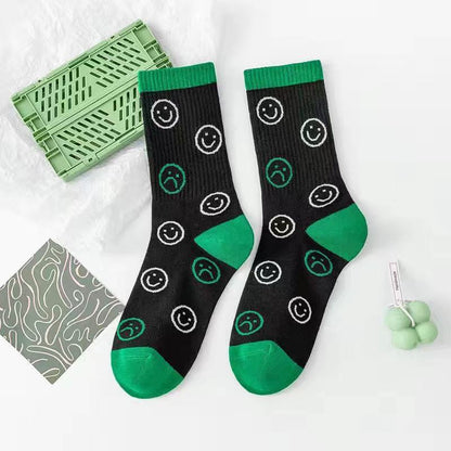 xiangtuibao Women Socks Autumn New Socks Fashion Lattice Cotton Preppy Style Happy Casual Deodorant Socks Female Socks High Quality Fashion