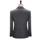xiangtuibao Brown Men's Vintage Suits 3 Pieces Latest Coat Designs Herringbone Tweed Tuxedo Winter Formal Wedding Suits (Blazer+Vest+Pants)