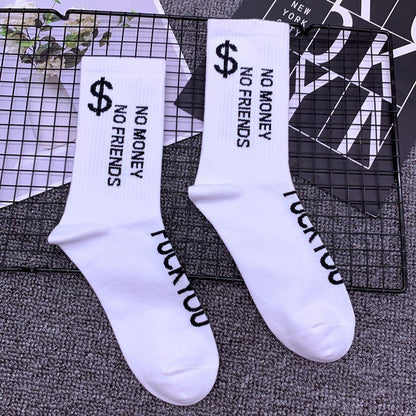 xiangtuibao Hot Sale Casualx Men Socks New Brand Business Party Dress Cotton Socks Man High Quality Black White Socks For Man Gift