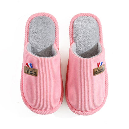 Women Fluffy Fur Slippers Short Plush For Couple Shoes Slippers Home Lady Indoor Shoes Winter Soft Comfy Warm Slipper Men