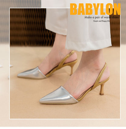 Brand Designer Spring Summer Fashion Women's Shoes High Heels Women Sandals Pointed Toe Ladies Pumps Sexy Stiletto Party Shoes