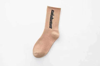 xiangtuibao 2022 Streetwear Skateboard Harajuku CPFM Kanye West Socks Letter Calabasas Rap Basketball Hip Hop Fashion Cotton Socks