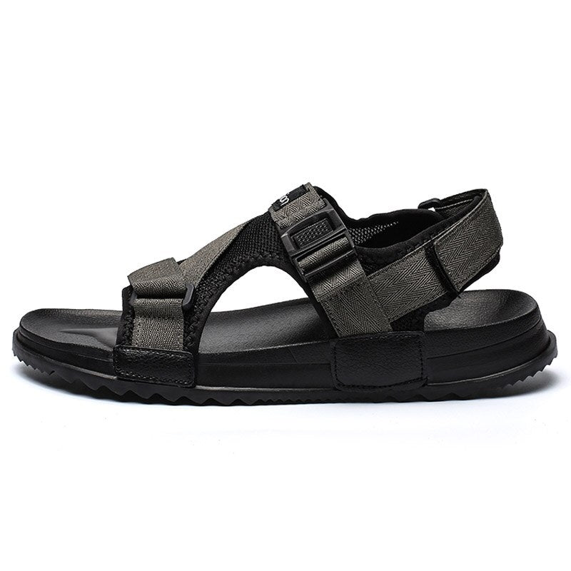 xiangtuibao Men Sandals Summer Shoes New Gladiator Men's Sandals Fashion Man Flip Flops Gray Black Flat Shoes sandalias Male Big Size 36-46