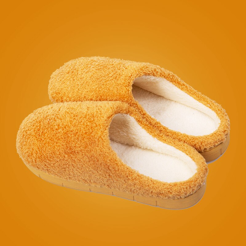 Women Fluffy Fur Slippers Short Plush For Couple Shoes Slippers Home Lady Indoor Shoes Winter Soft Comfy Warm Slipper Men