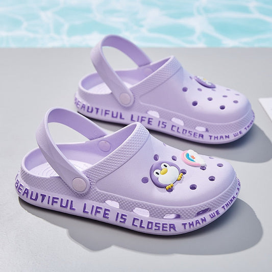 Summer Garden Shoes Women Beach Slip on Loafer Sandals Woman Comfortable Cartoon Cute Rubber Clogs Slid Slippers Sandalias Mujer