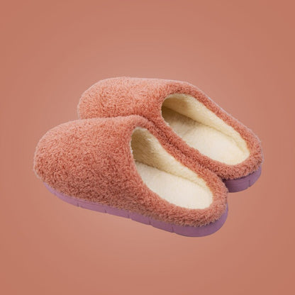 Women Fluffy Fur Slippers Short Plush For Couple Shoes Slippers Home Lady Indoor Shoes Winter Soft Comfy Warm Slipper Men