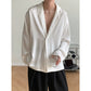 xiangtuibao Summer Black White Silk Blazer Men's Fashion Business Society Mens Suit Jacket Korean Loose Casual Dress Jacket Men M-XL