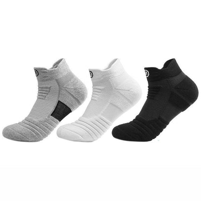 xiangtuibao 3 Pairs Men's Running Sports Breathable Socks Deodoran Sweat-absorbent  Athletic  Long Short Style Sweat Deodorant Sox Men Socks