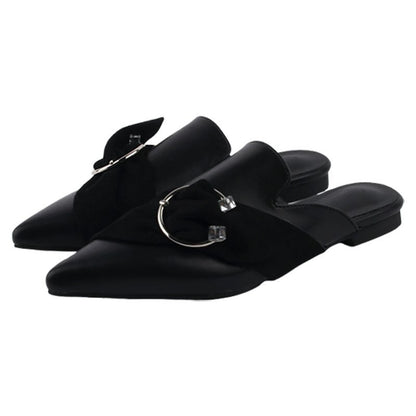 Baotou half slipper women's  new summer wear sandals without heels slothful flat bottom Muller shoes women