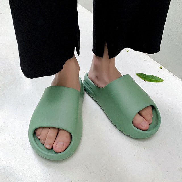 xiangtuibao  Hot Women House Slides Bathroom Slippers Soft Sole  Non-slip Men Slides Unisex Flip Flops Indoor Outdoor Platform Home Shoes