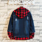 xiangtuibao brand mens denim jackets autumn new fashion jean jacket for men casual hooded ribbon jacket male