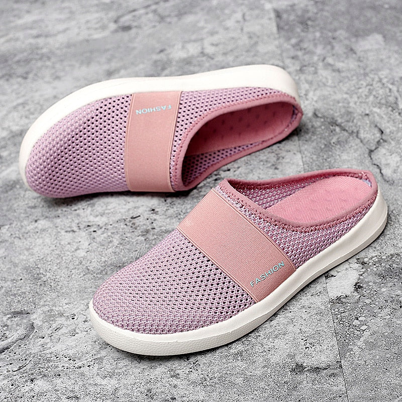 xiangtuibao  Women's Garden Clogs Shoes Casual Mesh Slip-On Mules Sneaker Comfort Breathable Walking Shoes Anti-Skid Lightweight Slippers