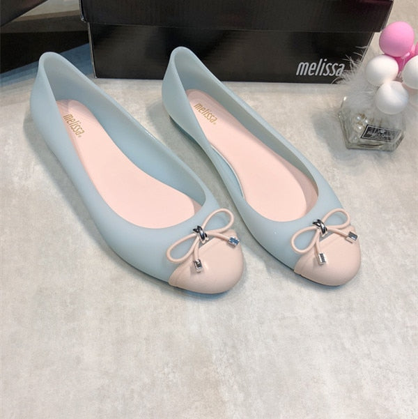 Hot  New Style Women Melissa Jelly Shoes Fashion Bowknot Princess Comfortable Shoes Ladies Summer Beach Sandals SM047