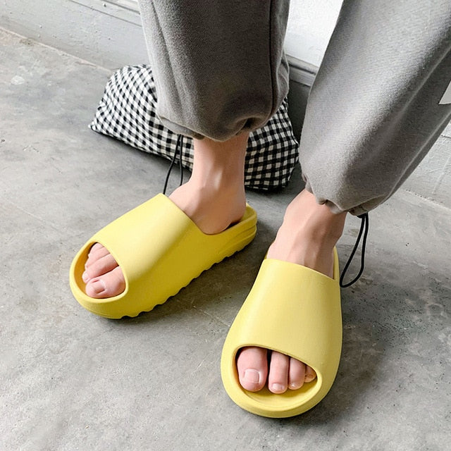 xiangtuibao  Hot Women House Slides Bathroom Slippers Soft Sole  Non-slip Men Slides Unisex Flip Flops Indoor Outdoor Platform Home Shoes