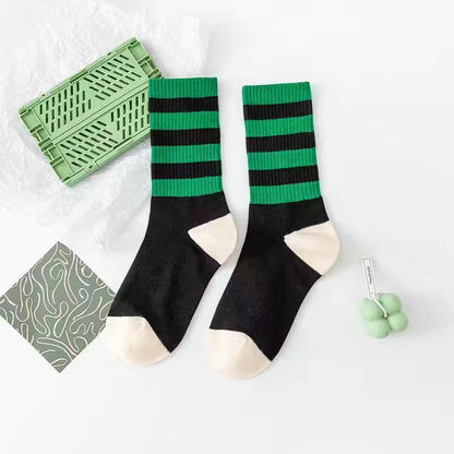 xiangtuibao Women Socks Autumn New Socks Fashion Lattice Cotton Preppy Style Happy Casual Deodorant Socks Female Socks High Quality Fashion