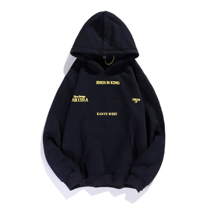 xiangtuibao Hooded Hoodie Oversized Streetwear Hip Hop Graffiti Men Stranger Things Vintage Plus Velvet Pullover Sweatshirt Women