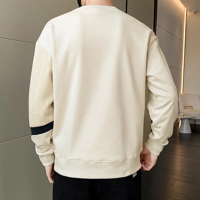 xiangtuibao Long Sleeved T-shirt for Men's New Long Sleeve Sweatshirts for Men's Spring and Autumn Fashion Pocket Hoodies Slim Fit Pullovers