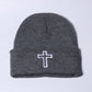 New Classic Jesus Cross Bonnet Cap Femme Knitting Hat For Women Men Winter Warm Christian Religious Faith Skullies Beanies Caps