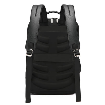 XIANGTUIBAO 2025 Spring and summer backpack popular new large-capacity business backpack men's simple casual computer bag logo