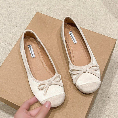 XIANGTUIBAO  Women's Shoes Soft Bottom Not Tired Feet  New Fairy Style Fashion Shoes Women's Low-Cut Pumps Bow Mary Jane Shoes