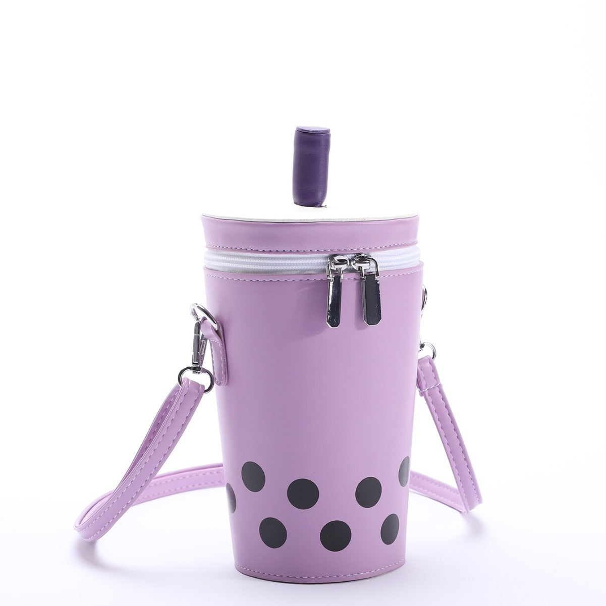 XIANGTUIBAO 2025 popular new women's bag polka dot printing cute milk tea cup bucket bag Popular style Internet celebrity shoulder messenger bag