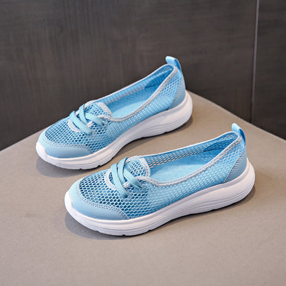 XIANGTUIBAO  Women's Shoes  New Casual Shoes Foreign Trade  Cross-Border Breathable Flying Woven Low-Cut Shoes Hollow Maternity Shoes Summer