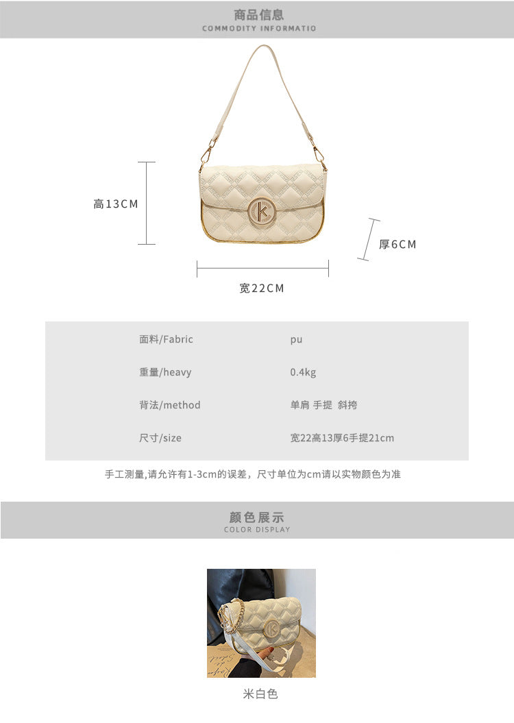 XIANGTUIBAO New Trendy Women's Bags Rhombus Chain Bag Female Summer Small Square Bag Cross-Border Wholesale Portable Shoulder Messenger Bag Female