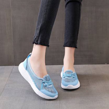 XIANGTUIBAO  Women's Shoes  New Casual Shoes Foreign Trade  Cross-Border Breathable Flying Woven Low-Cut Shoes Hollow Maternity Shoes Summer