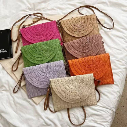 XIANGTUIBAO Straw Woven Bag Beach Bag Casual Women's Bag Fashion Vacation Bag Messenger Bags Briefcase Clutch Bag One Piece Dropshipping