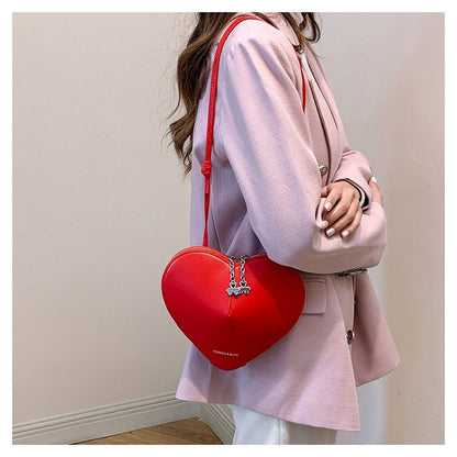 XIANGTUIBAO Heart Trendy Elegant Small Bag for Women  New Trendy All-Matching Western Style Shoulder Bag High Texture Niche Messenger Bag