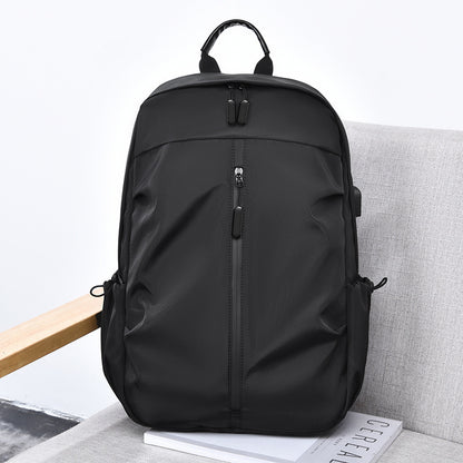 Large Capacity Backpack Men's  Simple and Casual Atmosphere Business Computer Bag Trendy Outdoor Travel Backpack Men