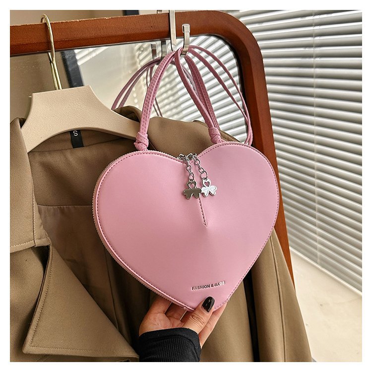 XIANGTUIBAO Heart Trendy Elegant Small Bag for Women  New Trendy All-Matching Western Style Shoulder Bag High Texture Niche Messenger Bag