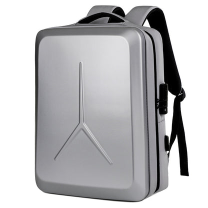 New Business Backpack High-Grade Three-Dimensional Hard Shell Men's Backpack Fashionable Multi-Functional Large Capacity Cross-Border Computer Bag