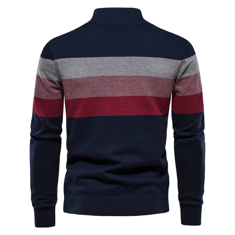 XIANGTUIBAO 2025 Popular,  and other New Popular trade autumn and winter new men's clothing open-chest stand-up collar men's sweater pullover knitted sweater men's