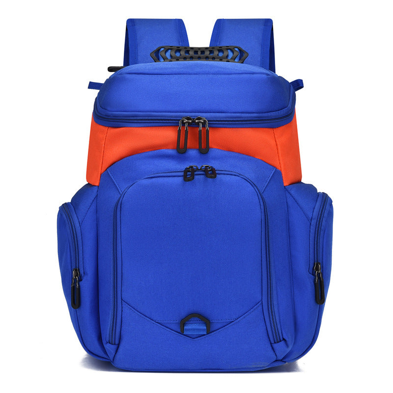 XIANGTUIBAO Cross-Border New Arrival Basketball Bag Customized Logo Contrast Color Backpack Men's and Women's Same Outdoor Bag Basketball Training Backpack