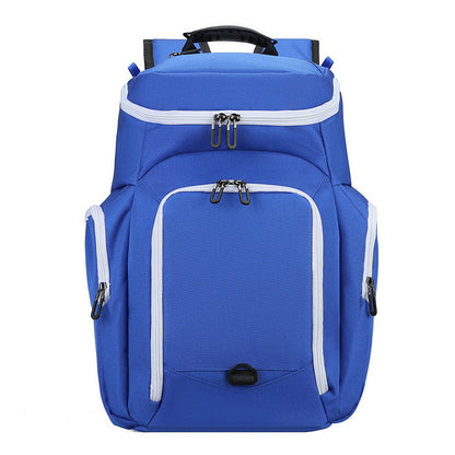 XIANGTUIBAO Cross-Border New Arrival Basketball Bag Customized Logo Contrast Color Backpack Men's and Women's Same Outdoor Bag Basketball Training Backpack