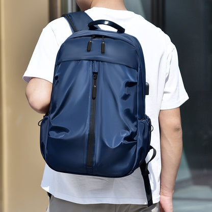 Large Capacity Backpack Men's  Simple and Casual Atmosphere Business Computer Bag Trendy Outdoor Travel Backpack Men