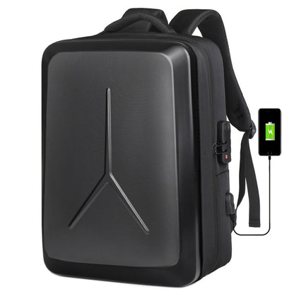 New Business Backpack High-Grade Three-Dimensional Hard Shell Men's Backpack Fashionable Multi-Functional Large Capacity Cross-Border Computer Bag