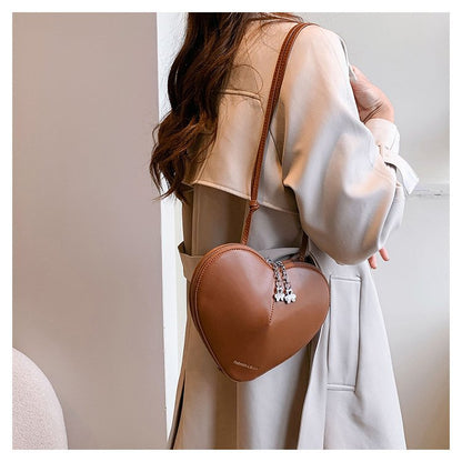 XIANGTUIBAO Heart Trendy Elegant Small Bag for Women  New Trendy All-Matching Western Style Shoulder Bag High Texture Niche Messenger Bag