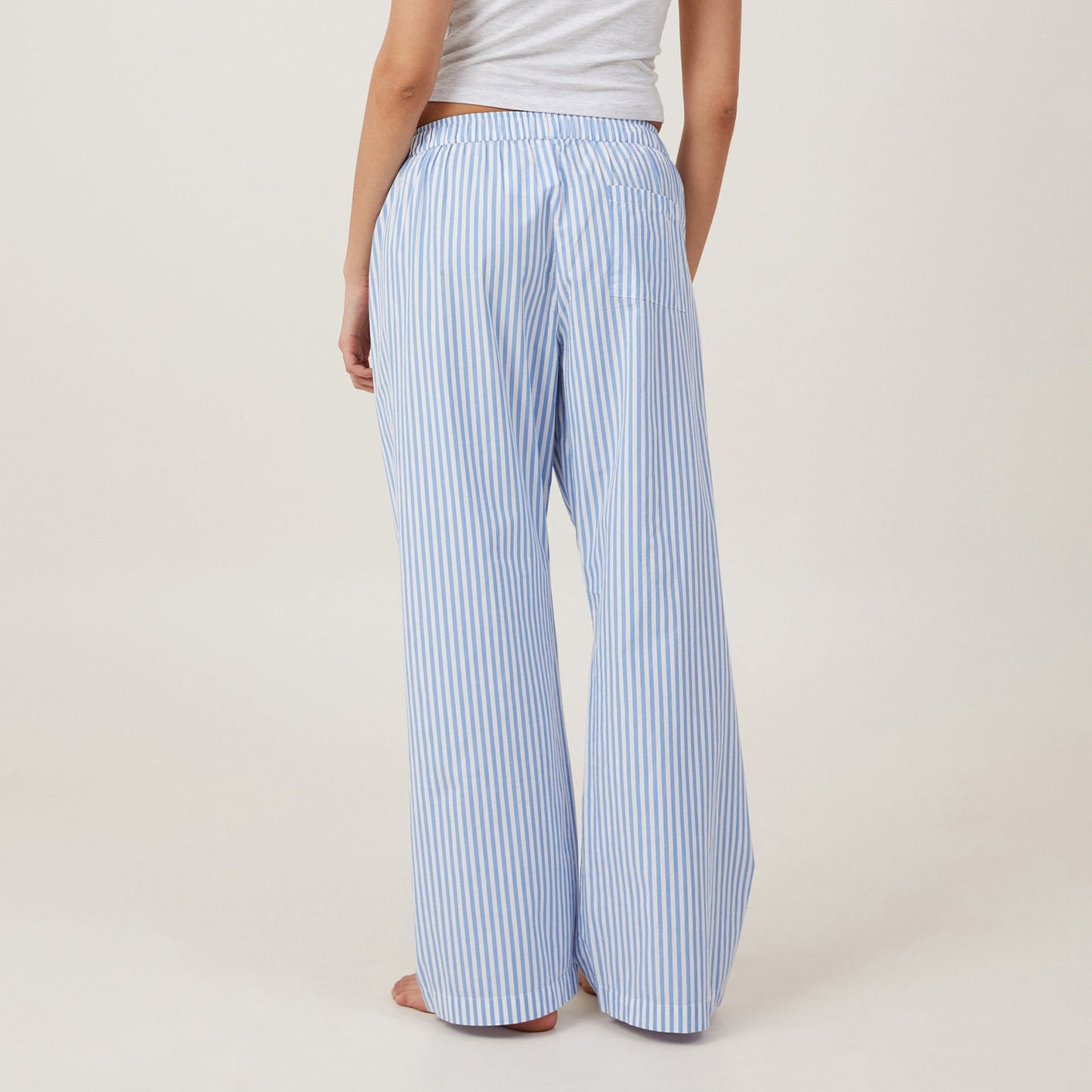 XIANGTUIBAO  Spring and Autumn European and American Women's Clothing Foreign Trade Cross-Border  Classic Striped Home Casual Trousers Home Loose Women's Pants