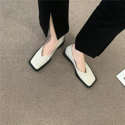 New Square Toe Flats Women Casual Shoes Fashion Design Black Flats Ladies Boat Shoes Blue Green Zebra Summer Loafers