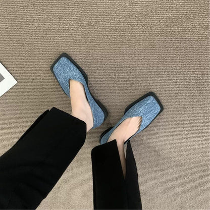 New Square Toe Flats Women Casual Shoes Fashion Design Black Flats Ladies Boat Shoes Blue Green Zebra Summer Loafers