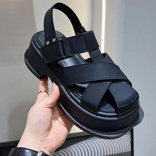 xiangtuibao Fashion Summer Women Sandals Buckle Strap Female Casual Slides New  Shoes Platform Thick Bottom Elegant Ladies Flats Sandal