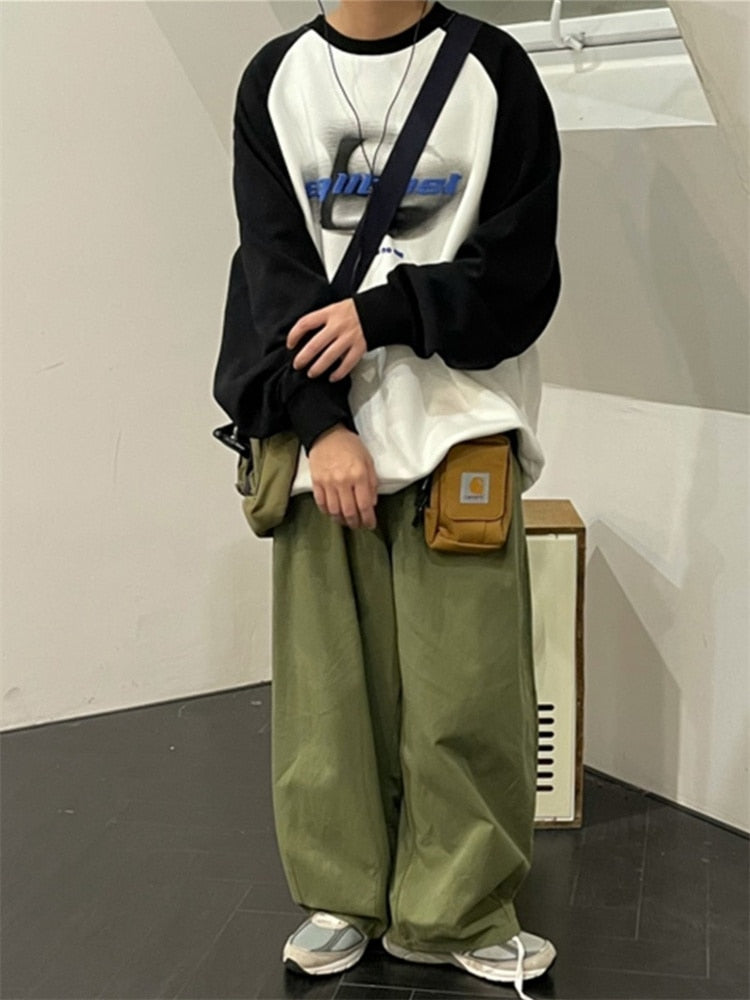 xiangtuibao 90s Vintage Hoodie Women Hip Hop Streetwear Oversized Sweatshirts Boyfriend Style Harajuku Retro Long Sleeve Pullover